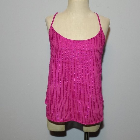 VS sparkle strappy cami top Large NWOT - Picture 1 of 5